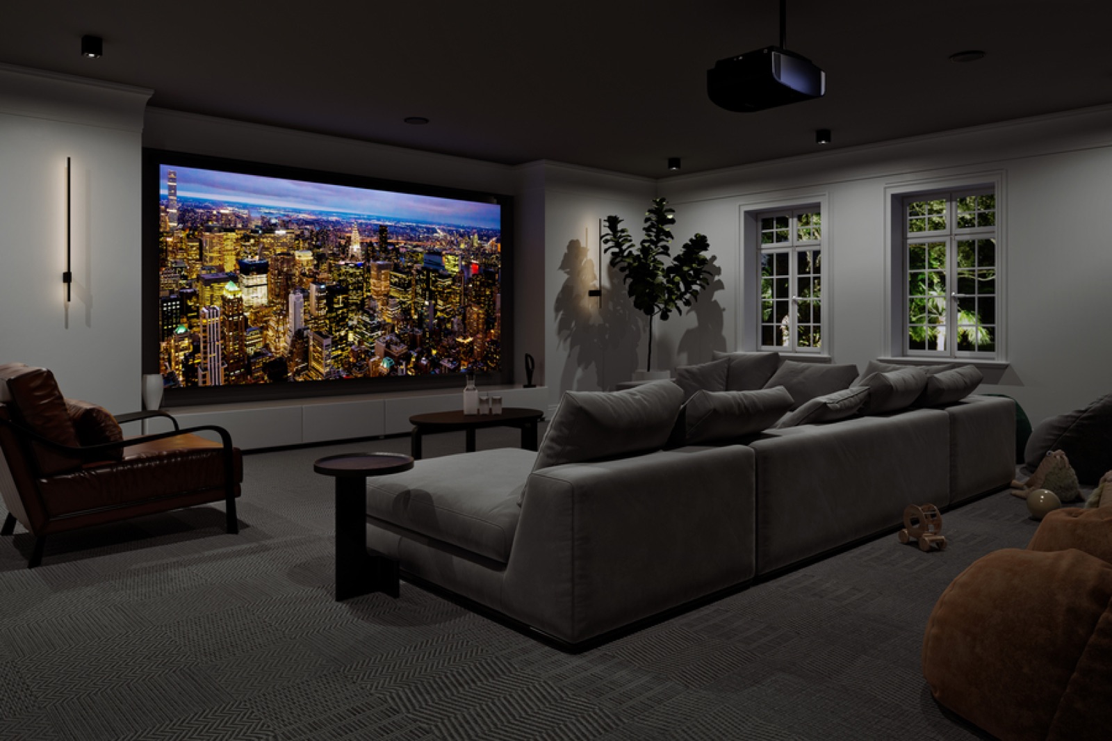 Custom Home Theater Design Starts with Bennett Technologies