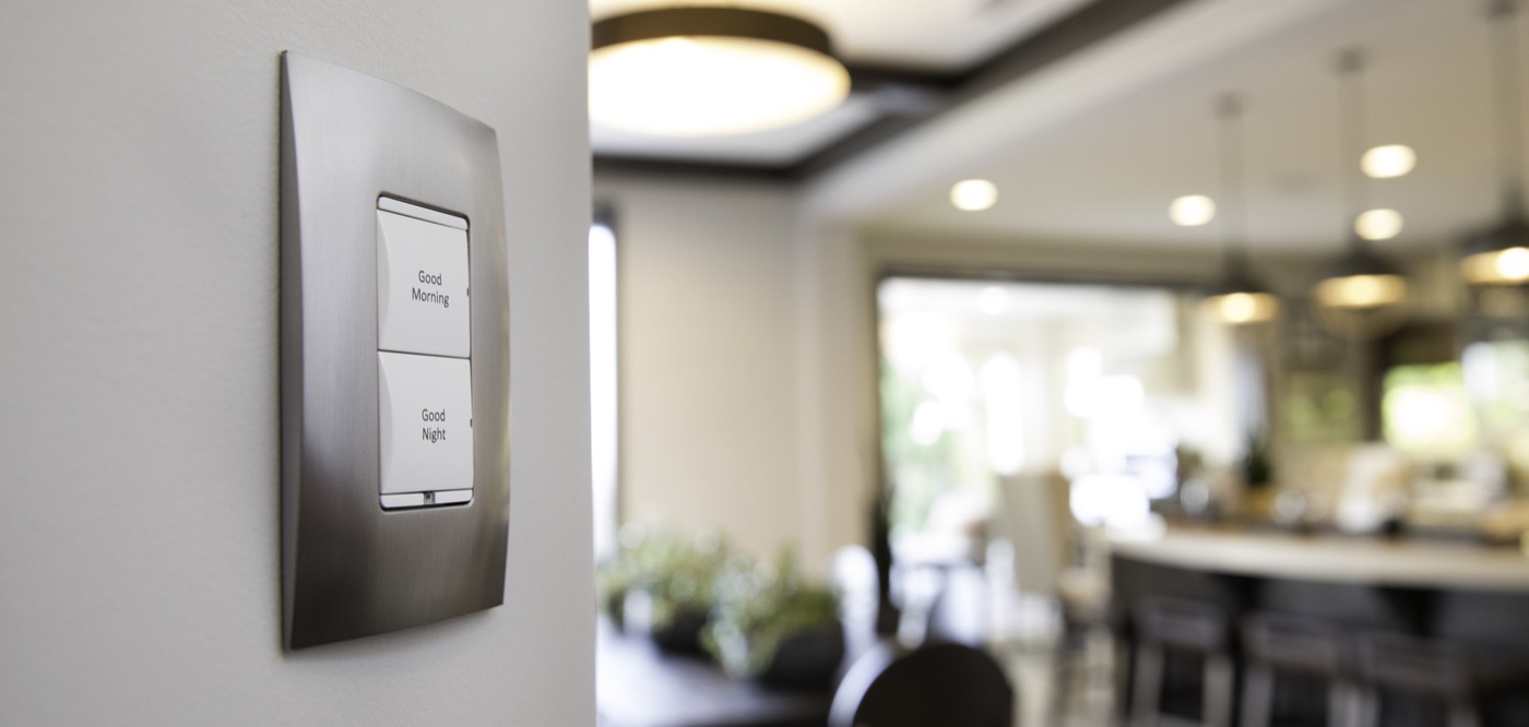 A Control4 lighting keypad