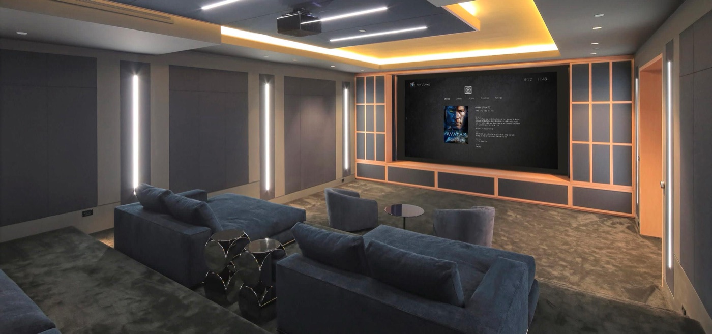 A custom Control4 home theater
