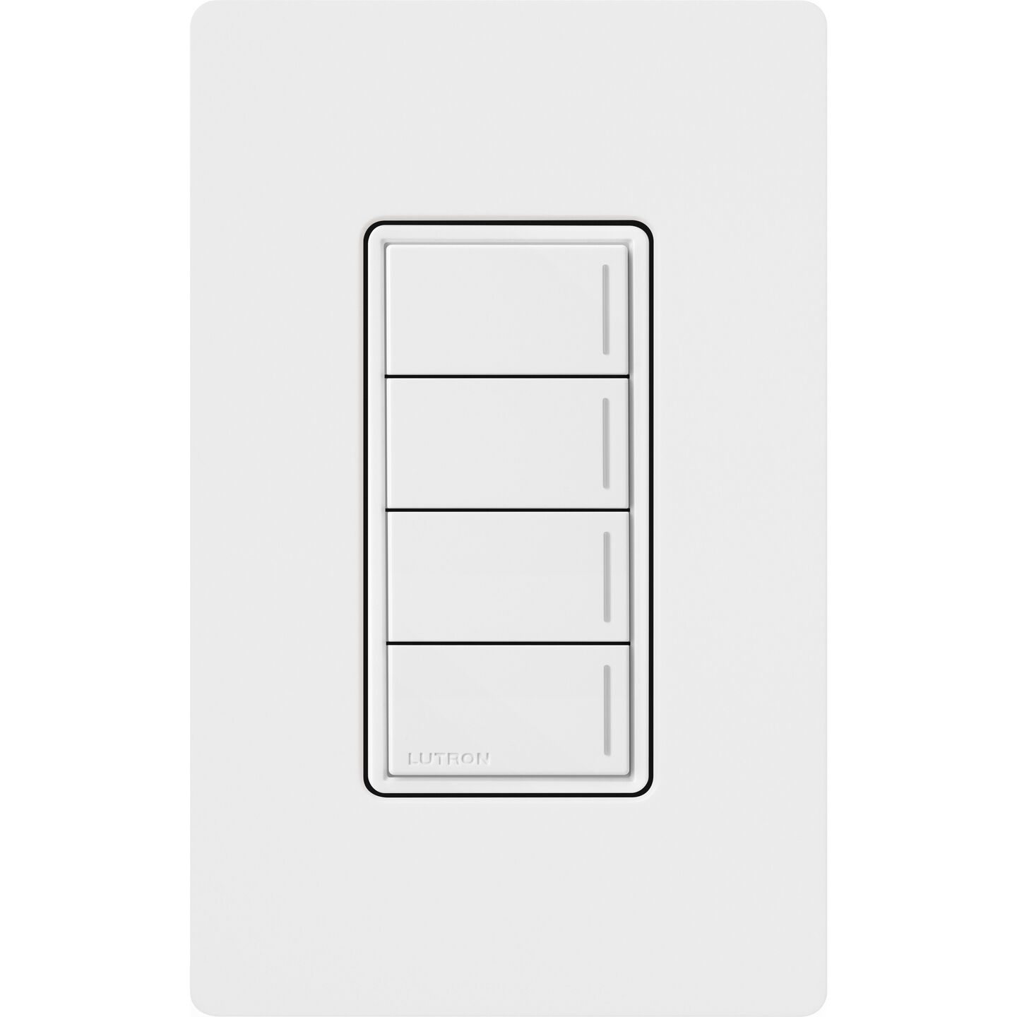 White four-button Sunnata keypad with vertical indicator light bars