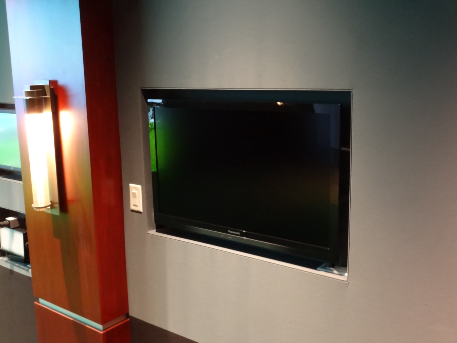Tarrytown Theater TV wall
