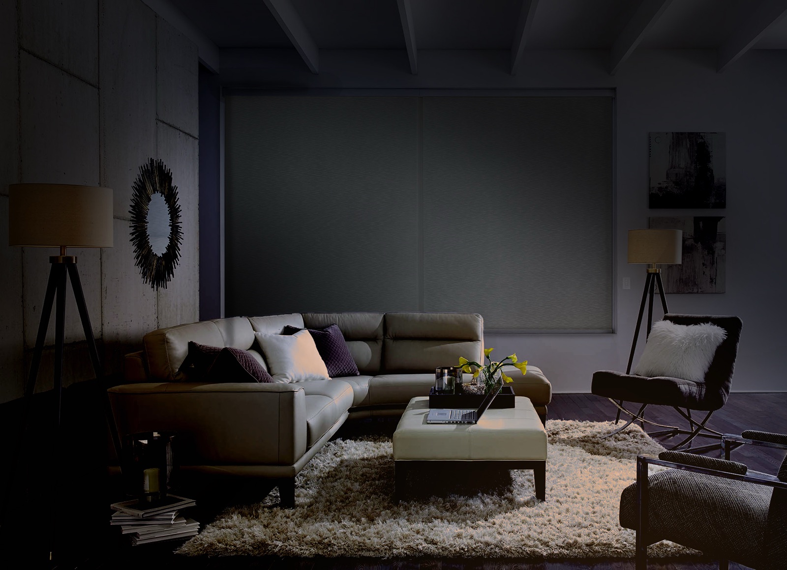 Movie Night lighting scene